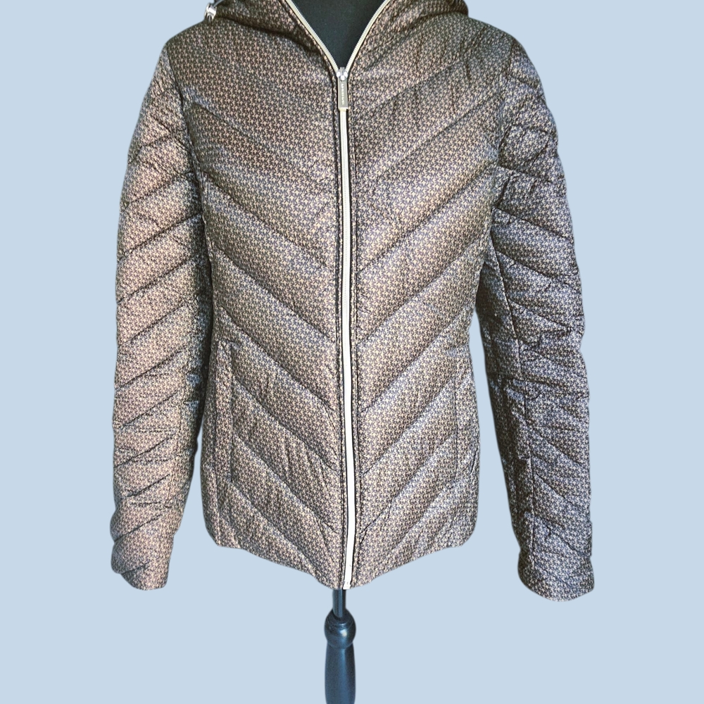 Michael Kors Women's Quilted Puffer Jacket Size M - Brown